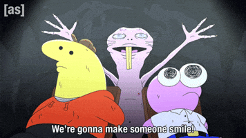 Happy Wave GIF by Adult Swim