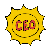 In Charge Boss Sticker by Adult Swim