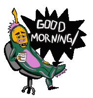 Sleepy Good Morning Sticker