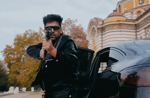 Shooting Guru Randhawa GIF