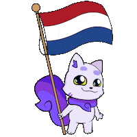 The Hague Flag Sticker by Lucky Kat Studios