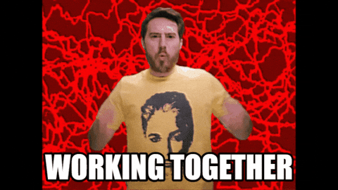 Working Together Power Rangers GIF by Dead Meat James