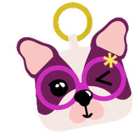 Dog Glasses Sticker by simones