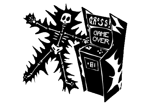 Game Over Arcade Sticker