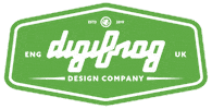 digifrogdesigns retro digifrog digifrogdesigns Sticker