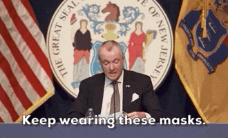 Phil Murphy Face Mask GIF by GIPHY News