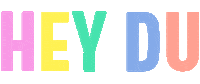 Rainbow Hello Sticker by Hey Du Store