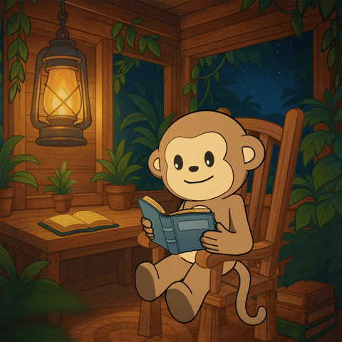 Studying Good Night GIF by Wise Monkey Meme