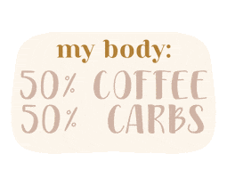 Coffee Carbs Sticker