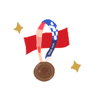 Summer Olympics Winner Sticker by Kanva Home and Living