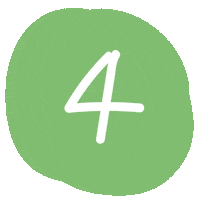 Circle Number Sticker by Peexeo