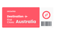 Travel Plane Sticker by GrowPro Experience