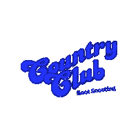 CountryClubBootScooting blue rodeo line dancing country club Sticker