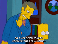 bart simpson school GIF