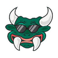 Shades Wisconsin Sticker by Rhinelander Hodag