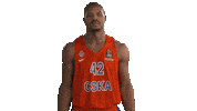 cska moscow basketball Sticker by EuroLeague