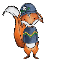 LilaLotta fox orange fuchs mundschutz Sticker