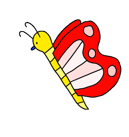 Butterfly Bug Sticker by pey chi