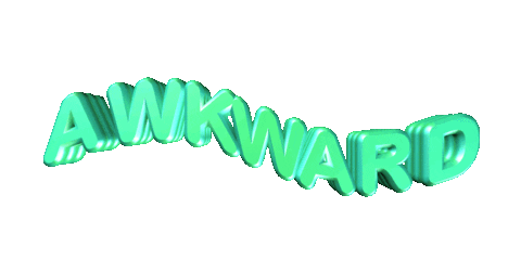 awkward text Sticker