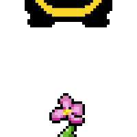 Pixel Flower Sticker