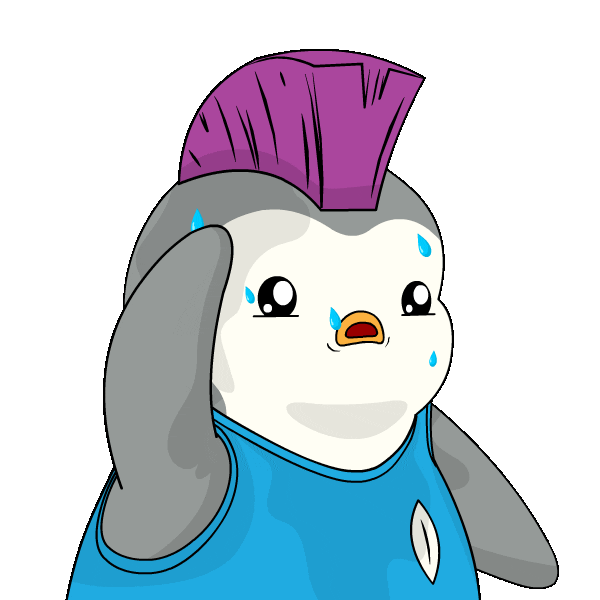 Scared Horror Sticker by Pudgy Penguins