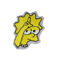 chilla_killa lisa pin embroidery TheSimpsons Sticker