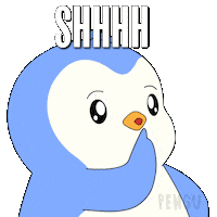 Penguin Be Quiet Sticker by Pudgy Penguins