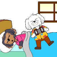 Tired Good Morning Sticker by BoDoggos