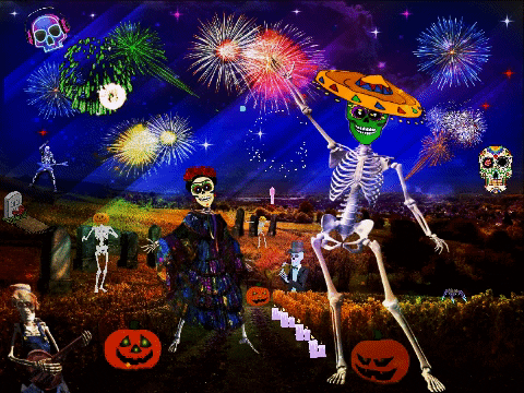 MarcyJ giphygifmaker giphyattribution party halloween GIF