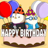 Celebrate Happy Birthday GIF by Pudgy Penguins