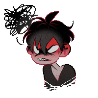 TomboyReflections angry mad emoji character Sticker