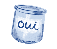 spoon yogurt Sticker by OuibyYoplait