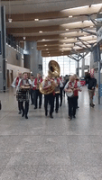 Band Arrives in Style for Irish Jazz Festival With Airport Performance
