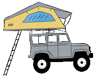 Camper Camping Sticker by Dennis Brandt