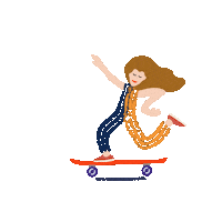Skating Move On Sticker