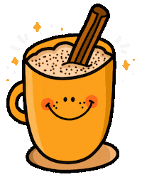 Pumpkin Spice Fall Sticker by Andreea Illustration