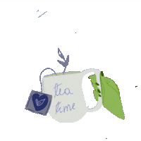 Tea Cha Sticker