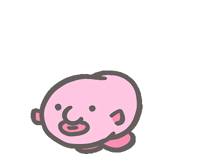 Spin Blobfish Sticker by KdeeStix