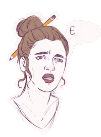 Confused Lost For Words Sticker