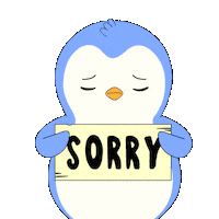Sad Forgive Me Sticker by Pudgy Penguins