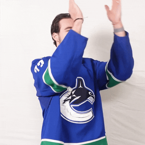 Filip Chytil Applause GIF by Vancouver Canucks
