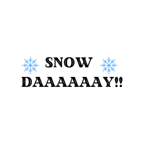 Snow Day Sticker by D-Wayne