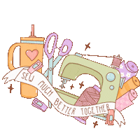 Sewing Sew Sticker by carolinalittlestitches