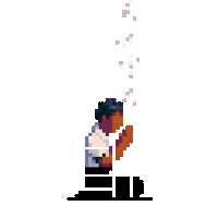 Pixel Love Sticker