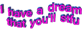 dream shut up Sticker by AnimatedText