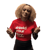 Explain Red Shirt Sticker by The Hair Shield