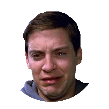 sad face STICKER by imoji