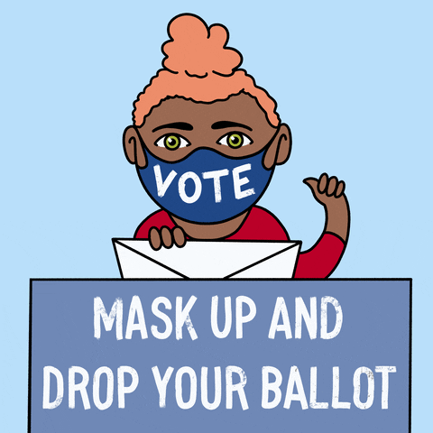 Election Day Mask GIF by INTO ACTION