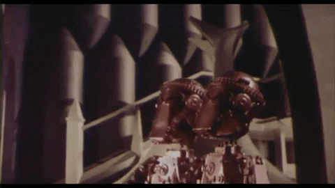 SpookyFlicks giphygifmaker 1978 stop-motion starcrash GIF
