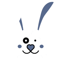 Bunny Easter Sticker by Ruby Reese